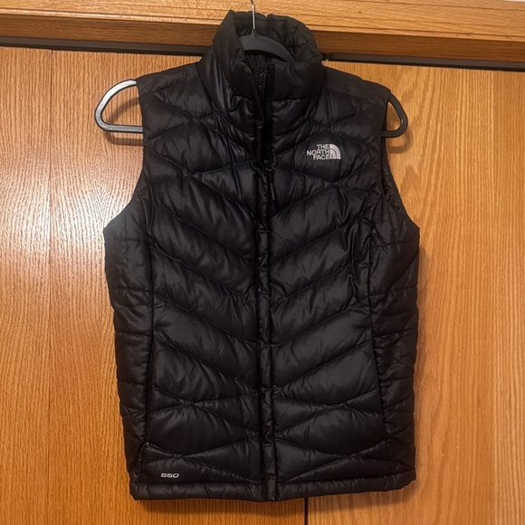 The North Face Goose Down Quilted Black Vest - Picture 1 of 4